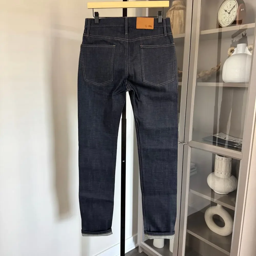 Taylor Stitch The Slim Organic Selvage Jeans 28 NEW Natural Indigo Dark Denim
